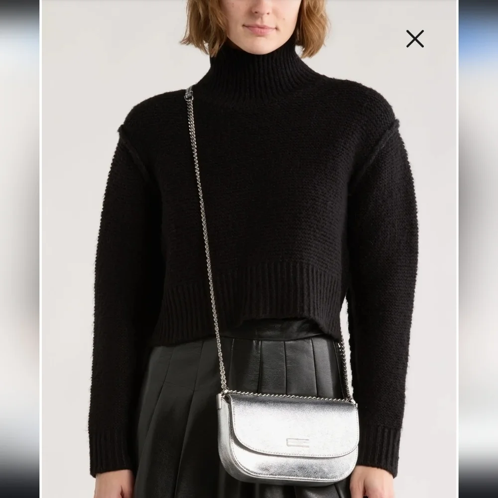 Kate Spade Metallic Silver Crossbody Bag